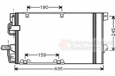 VAN WEZEL 37005326 -  Конденсатор, кондиционер
